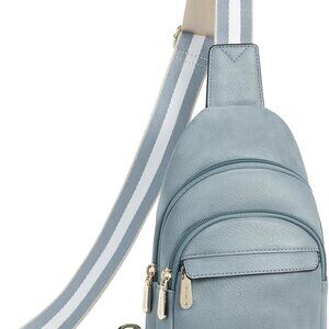 Small Sling Bag for Women Leather Crossbody Bags Fanny Pack Chest Bag for Travel